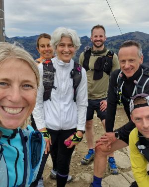 Il gruppo al campo di trail running