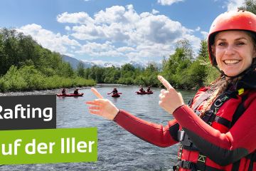 TN/ Rafting auf der Iller im - Oberstdorf im Allgäu