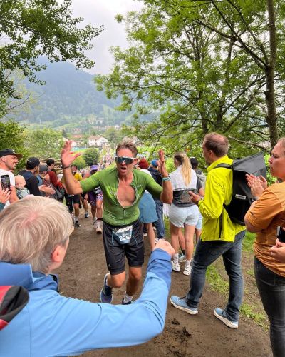 On the legendary Kuhsteig of the Allgäu Triathlon 2025