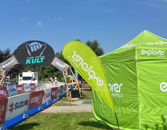 On the day of the Triathlon Bundesliga of the Allgäu Triathlon in Bühl am Alpsee