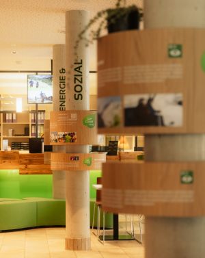 Nachhaltigkeitssäulen im Explorer Hotel Stubaital