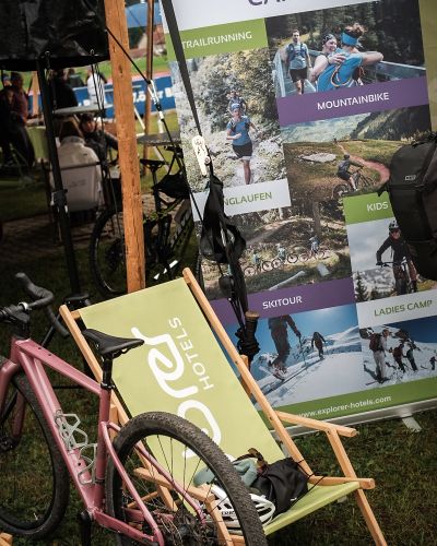 Stand bei der Grüntenstafette im Allgäu