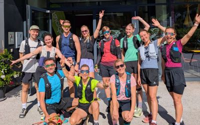Glückliche Teilnehmer beim Explorer Hotels Trailrunning Camp