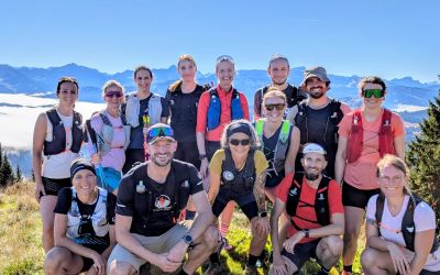 Glückliche Teilnehmer beim Explorer Hotels Trailrunning Camp