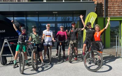 Glückliche Teilnehmer beim Explorer Hotels Ladies Bike Camp in Kitzbühel