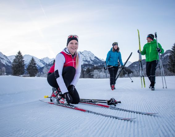 Cross-country skiing in Oberstdorf