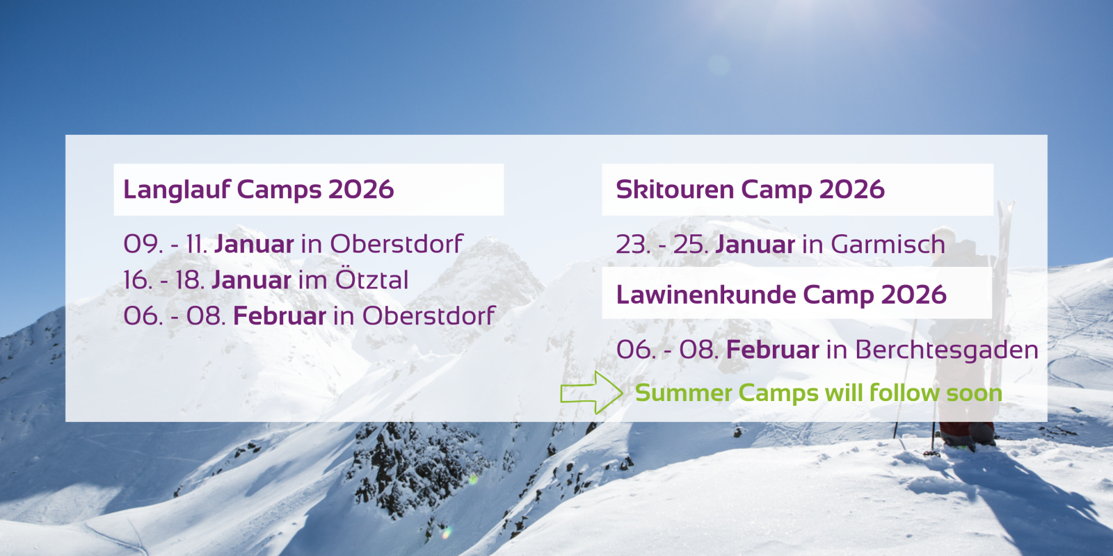 Termíny táborů Zima 2025/26