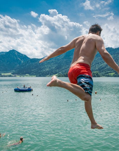 Koupání v Schliersee, koupaliště