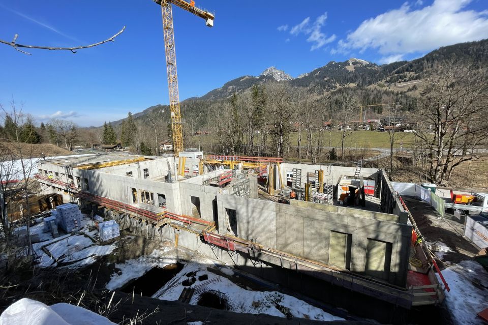 Casco-constructie van het Explorer Hotel Bayrischzell