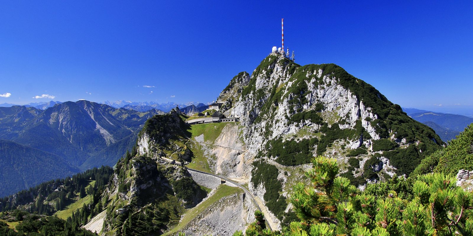Der Gipfel des Wendelsteins bei Bayrischzell.