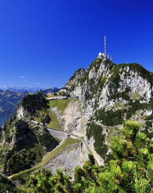 Der Gipfel des Wendelsteins bei Bayrischzell.