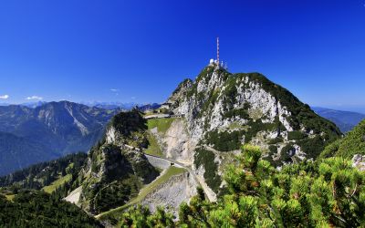 Der Gipfel des Wendelsteins bei Bayrischzell.