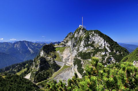 Der Gipfel des Wendelsteins bei Bayrischzell.