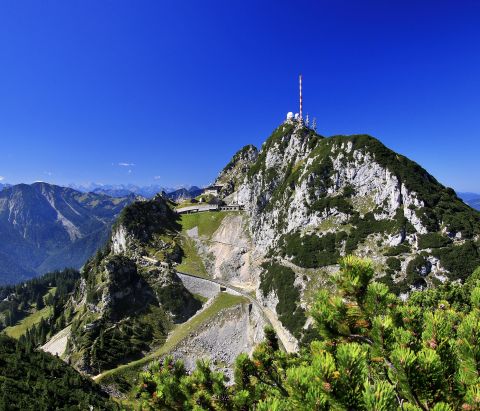 Der Gipfel des Wendelsteins bei Bayrischzell.