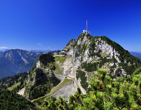 Der Gipfel des Wendelsteins bei Bayrischzell.