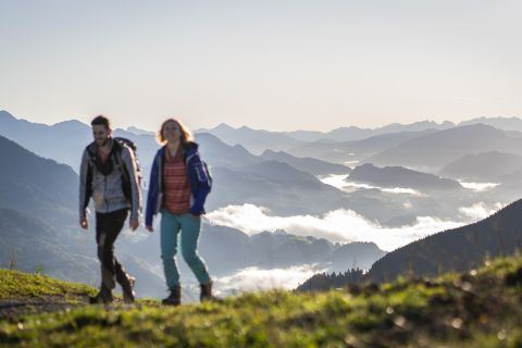 Vom Sudelfeld aus hat man einen fantastischen Blick über die bayerischen Alpen.