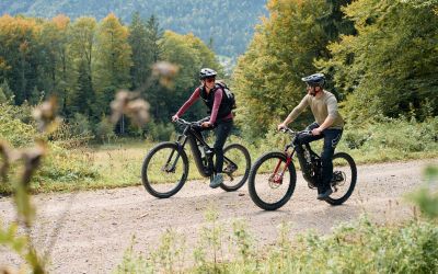 Mit dem Fahrrad unterwegs.