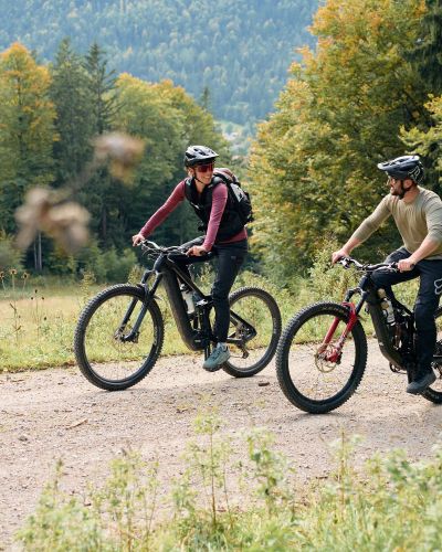 Mit dem Fahrrad unterwegs.