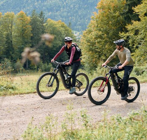 Mit dem Fahrrad unterwegs.