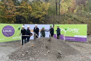 Kürzlich fand der Spatensticht zum 12. Explorer Hotel in Bayrischzell statt.