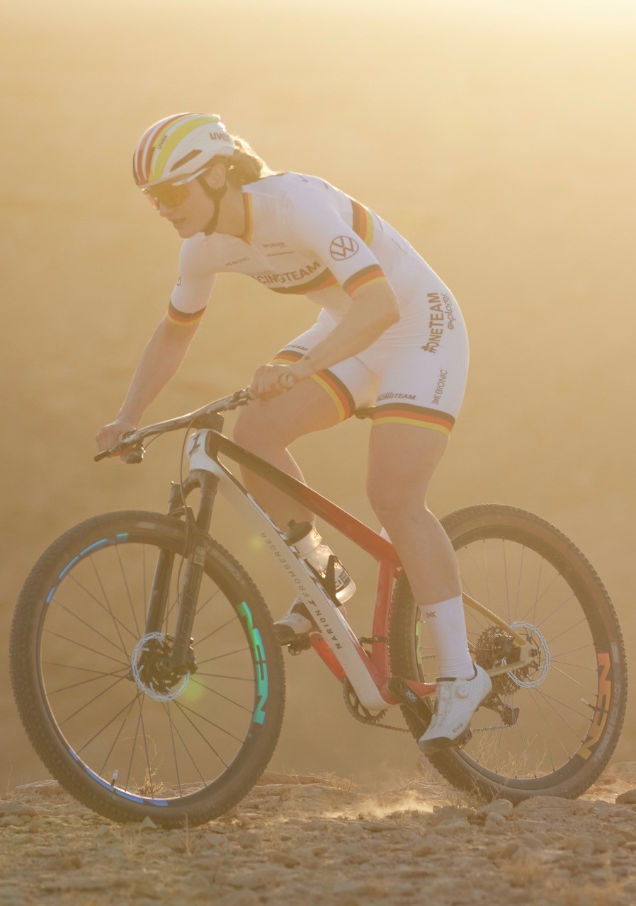 Marion auf dem Bike