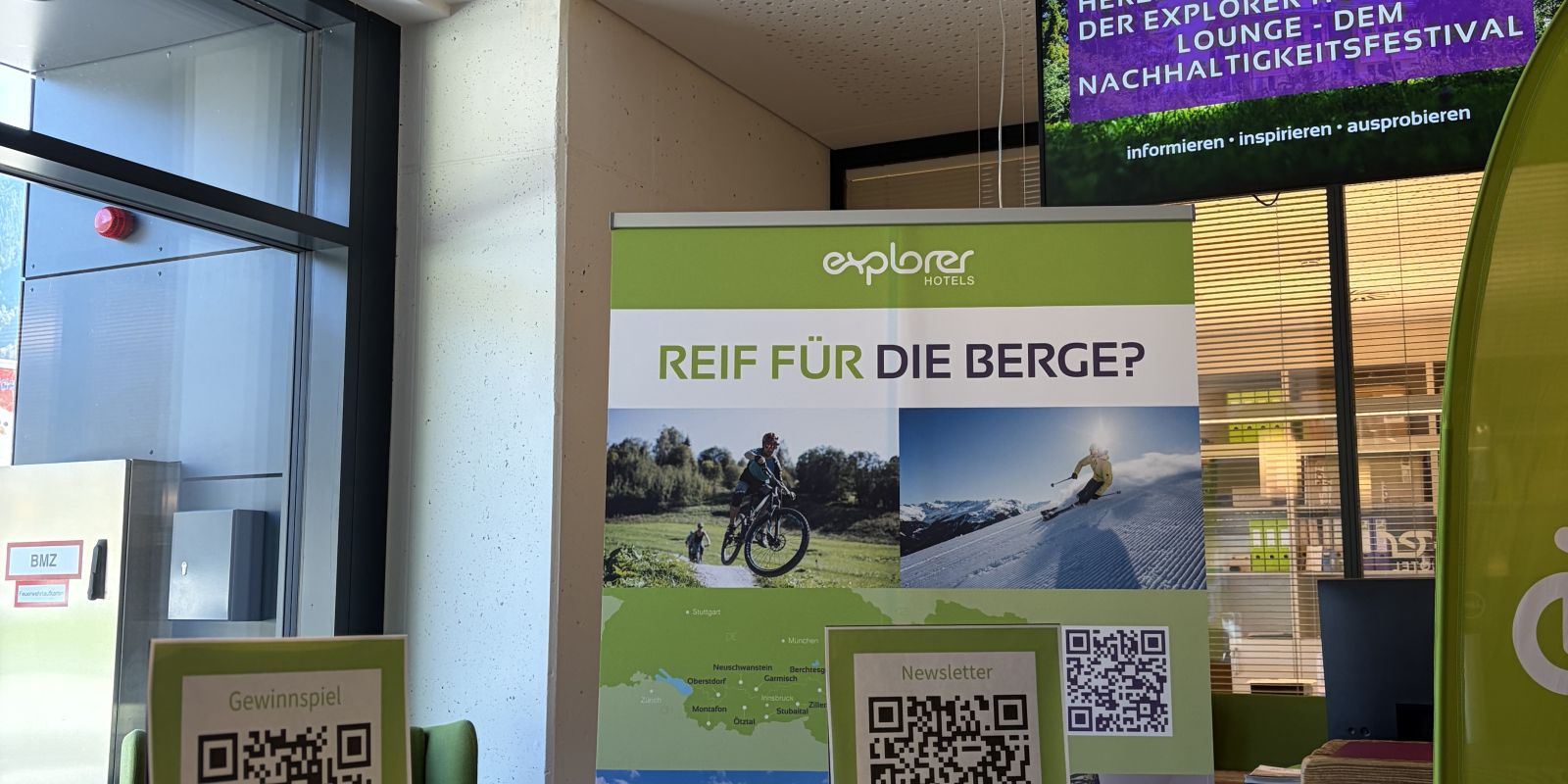 Stoisko Explorer Hotel na targowisku Eco Lounge