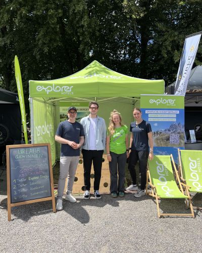 Motiviertes Team beim Radrace 120 in Sonthofen im Allgäu