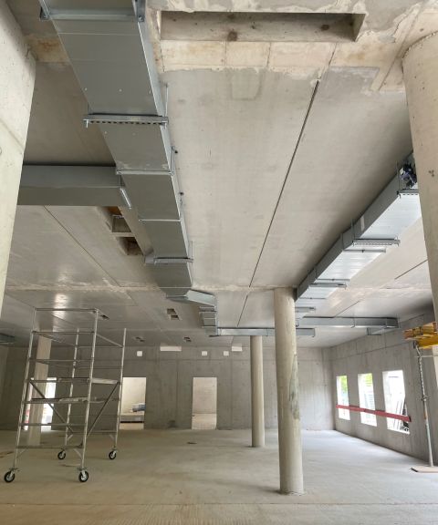Baustellen-Update-Mai 2026 Rohbau der Lobby des Explorer Hotels Bayrischzell im Mai 2026