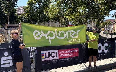 Die Explorer Hotels sind beim UCI MTB Eliminator World Cup in Aalen dabei