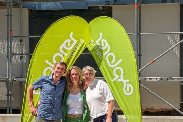 Drei Geschäftsführer der Explorer Hotels: (von links) Fabian Reisigl, Alexandra Eberle und Martina Betz.