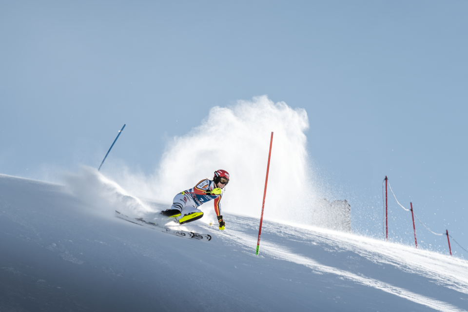 Deutsche Slalomfahrerin Lena Dürr beim FIS Weltcup Ski Alpin in Gurgl.
