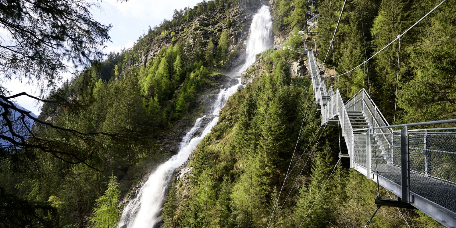 Stuibenfall und Treppe in Umhausen im Ötztal