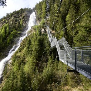 Trailrun Stuiben Stuibenfall und Treppe in Umhausen im Ötztal