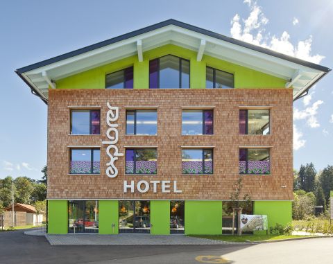 The Explorer Hotel Oberstdorf is your trendy base camp for an active mountain adventure. Stay overnight in modern, designer rooms starting from just €39.80 per person.