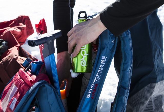 Sempre con te: la borraccia Explorer :-) Preparati al meglio per la tua prossima escursione sugli sci sulle Alpi.