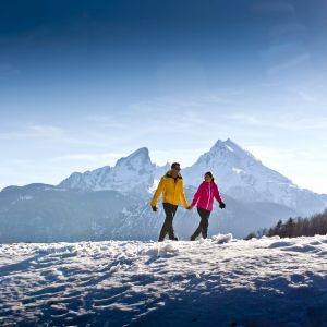 Winterspaziergang durch den Schnee