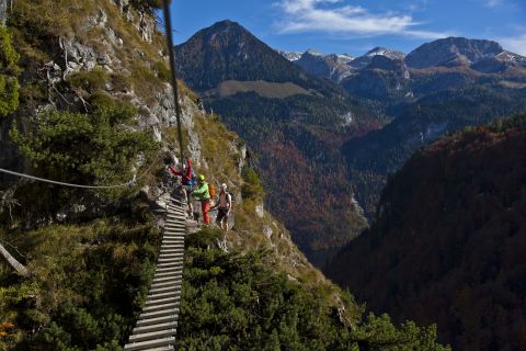 Klettern lernen mit der Klettersteigschule Berchtesgaden