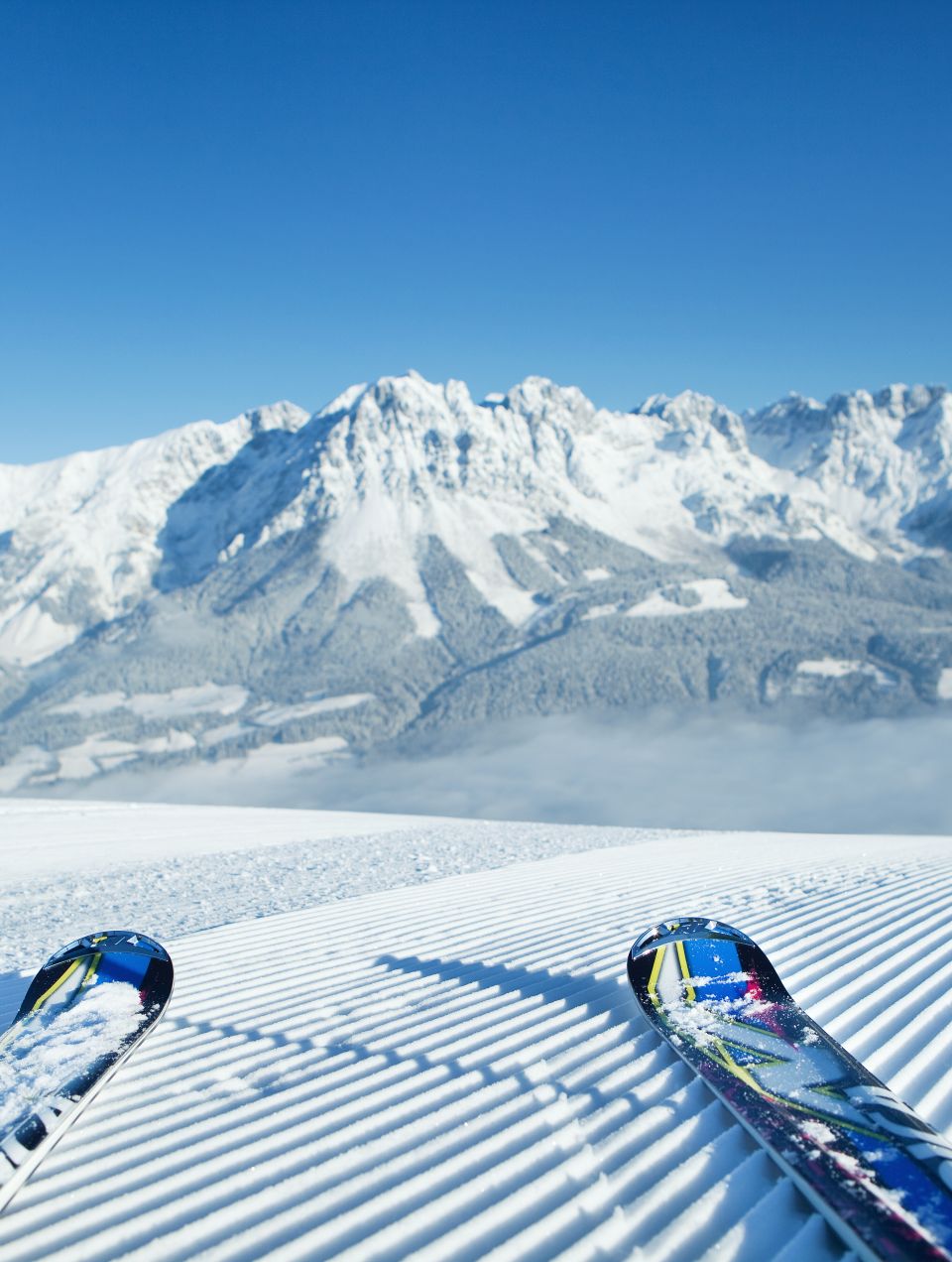 Des panoramas à couper le souffle et d'innombrables kilomètres de pistes vous attendent pour vos vacances d'hiver au Tyrol. Les Alpes de Kitzbühel offrent des pistes adaptées à tous les niveaux.