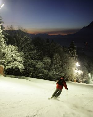 Nachtskilauf in St. Johann Tirol