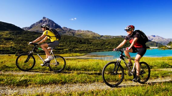 Mit dem Mountainbike unterwegs im Montafon