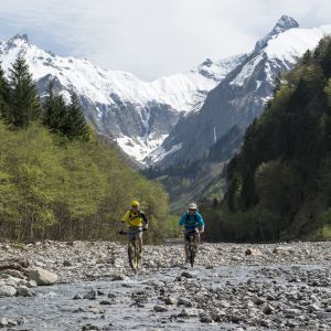 Tolles Allgäuer Bergpanorama bei einer Explorer Biketour