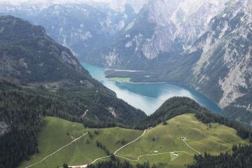 Aussicht von der Gipfelstation der Jennerbahn