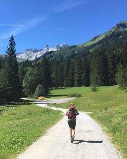 Auf der Wanderung Alptour unterwegs im Montafon