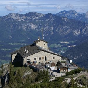 Ausblick vom Kehlsteinhaus auf den Berchtesgadener Talkessel