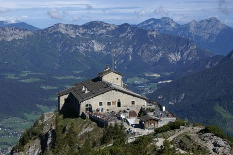 Ausblick vom Kehlsteinhaus auf den Berchtesgadener Talkessel
