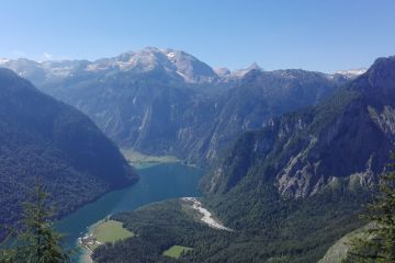 Ausblick von der Archenkanzel auf den Königssee