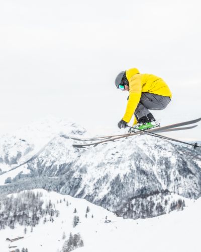 Action auf Skiern