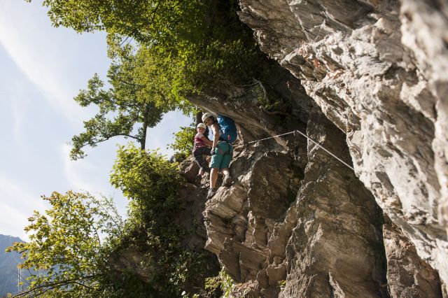 Abenteuer für die ganze Familie am Klettersteig im Zillertal