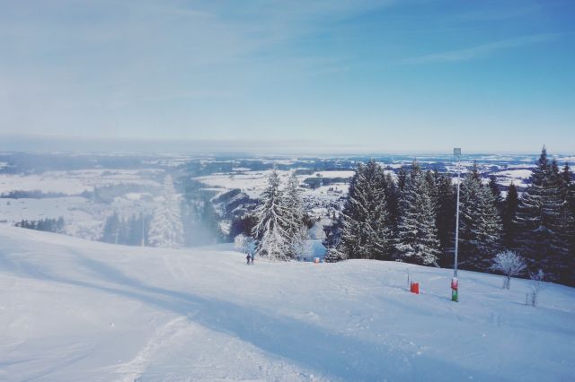 En balade avec Heidi de l'école de ski de Nesselwang !
