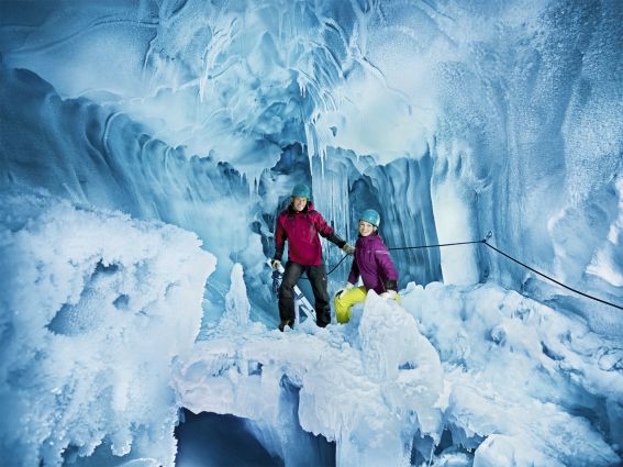 Ein Eistraum am Hintertuxer Gletscher im Zillertal